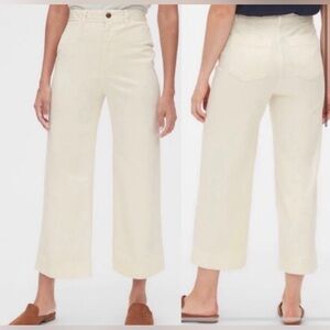 🤍GAP High-Rise Wide-Leg Cropped Jeans NWOT, 
Size 4/ 27